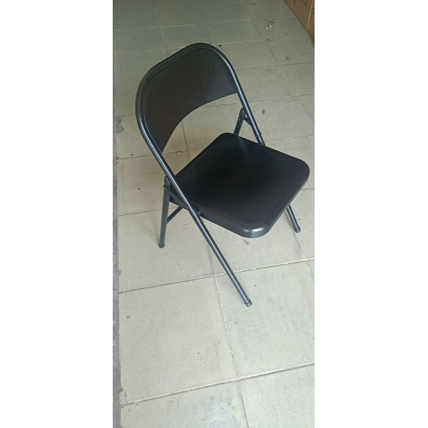 黑色仿皮折椅(AB-401)